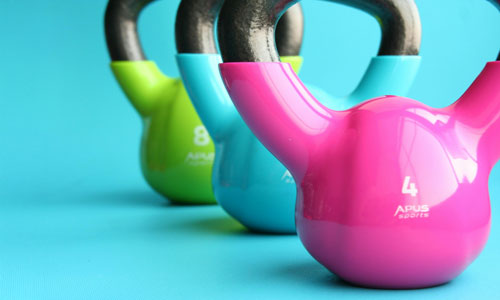 Kelltebells i olika färger